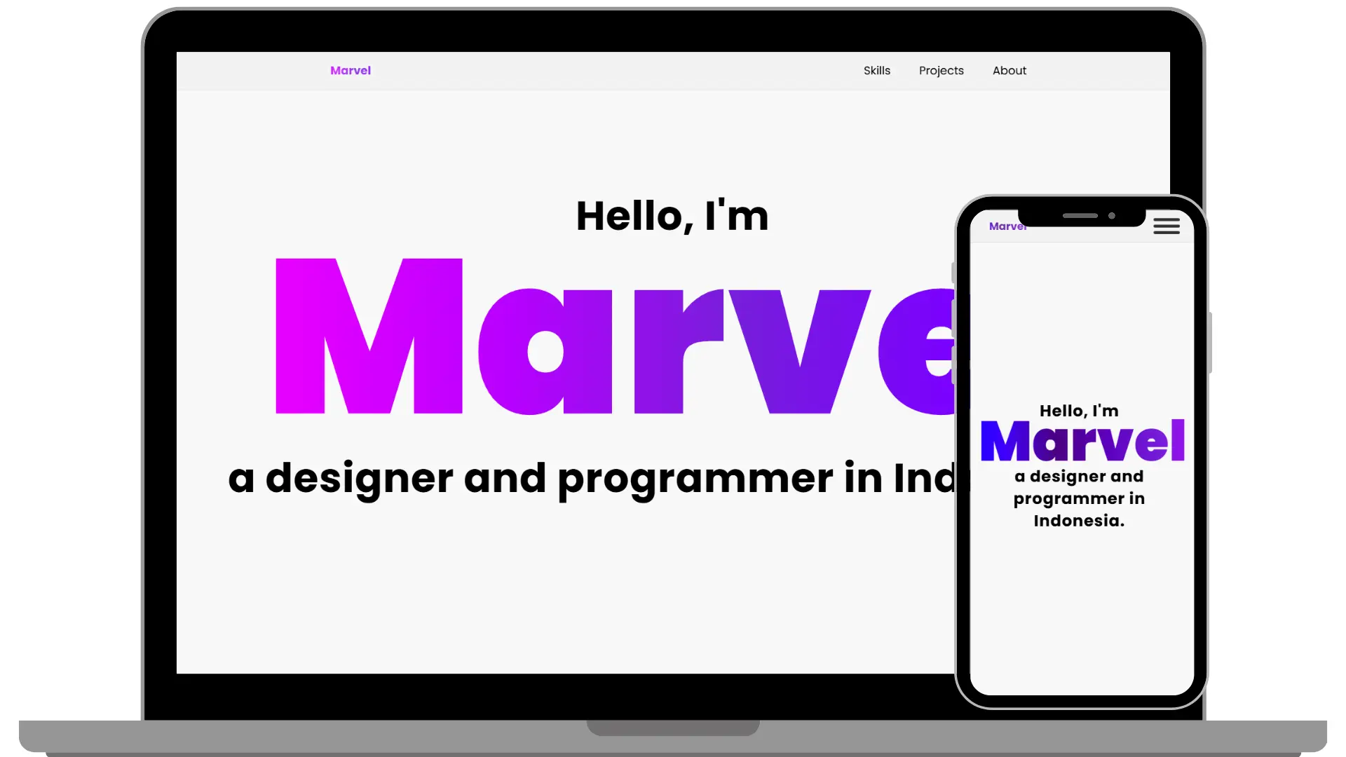 Simple Portfolio Site